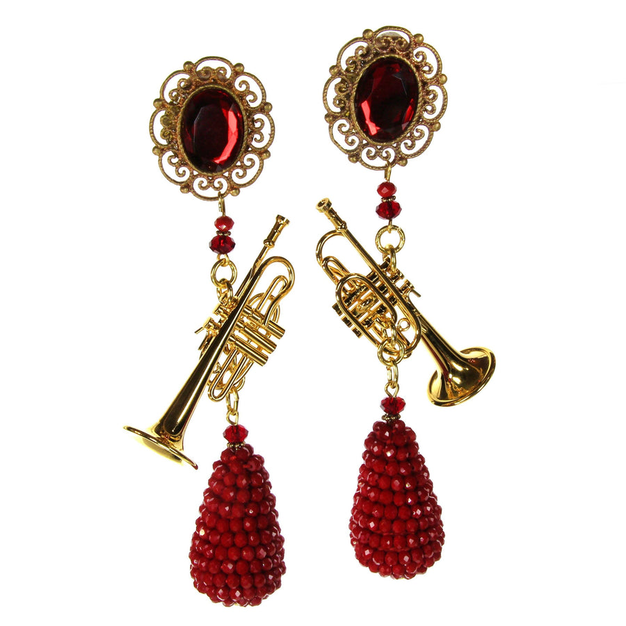 Trumpet earrings
