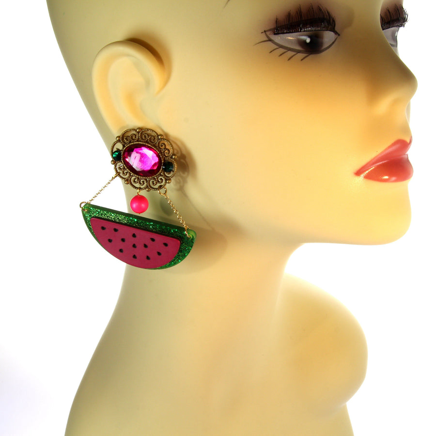 melon earrings
