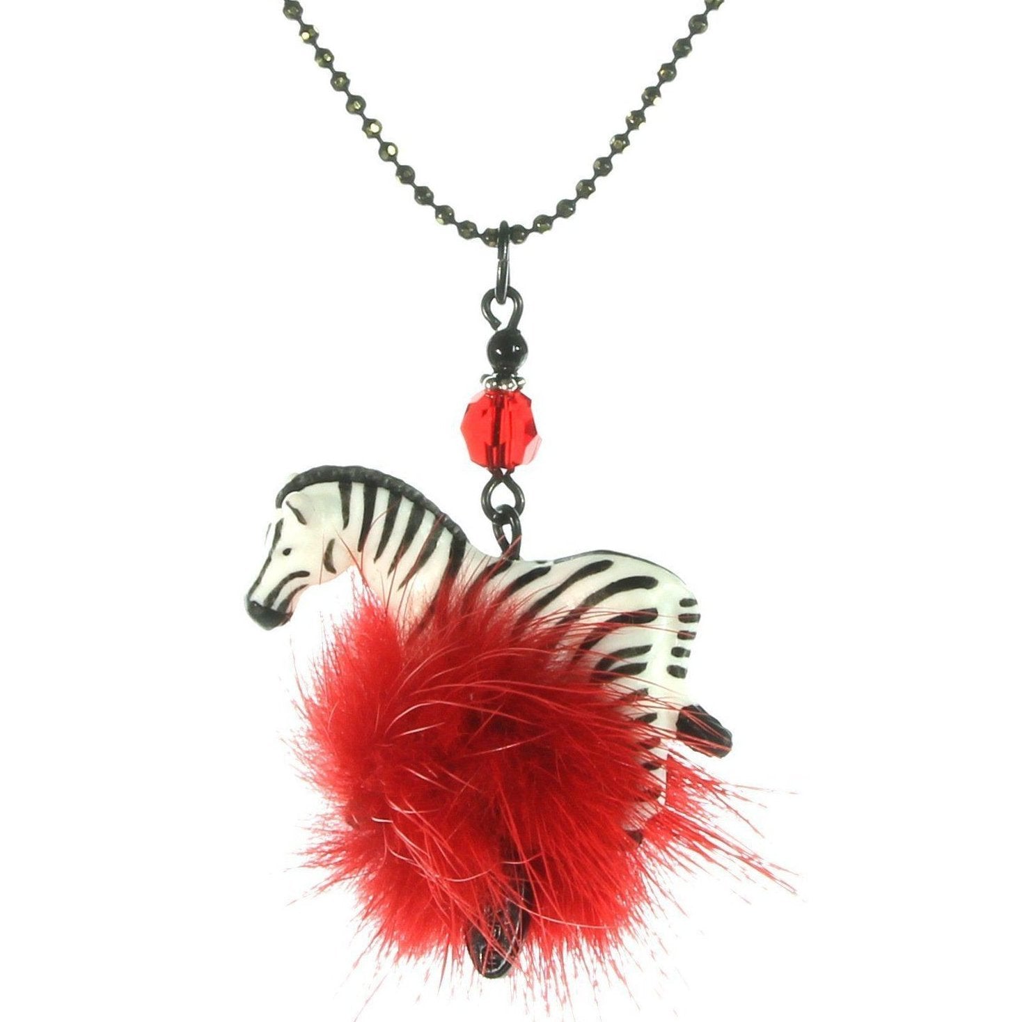 Animal with fur necklace