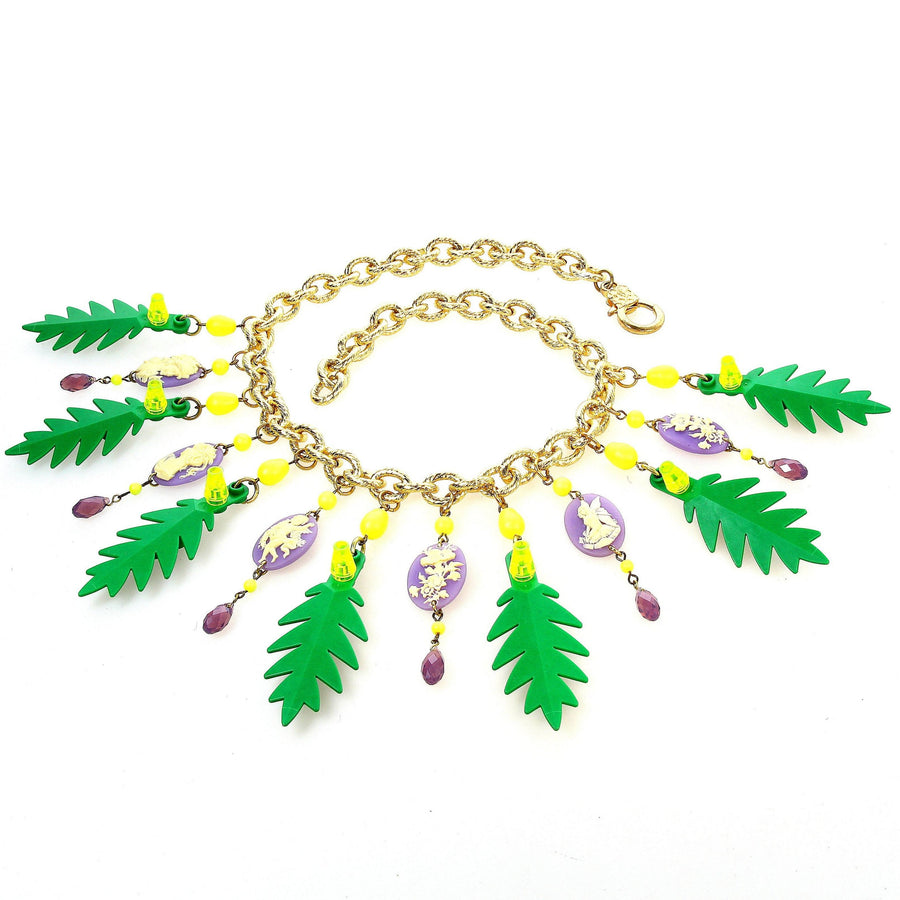 Palm Leaves Necklace Summer