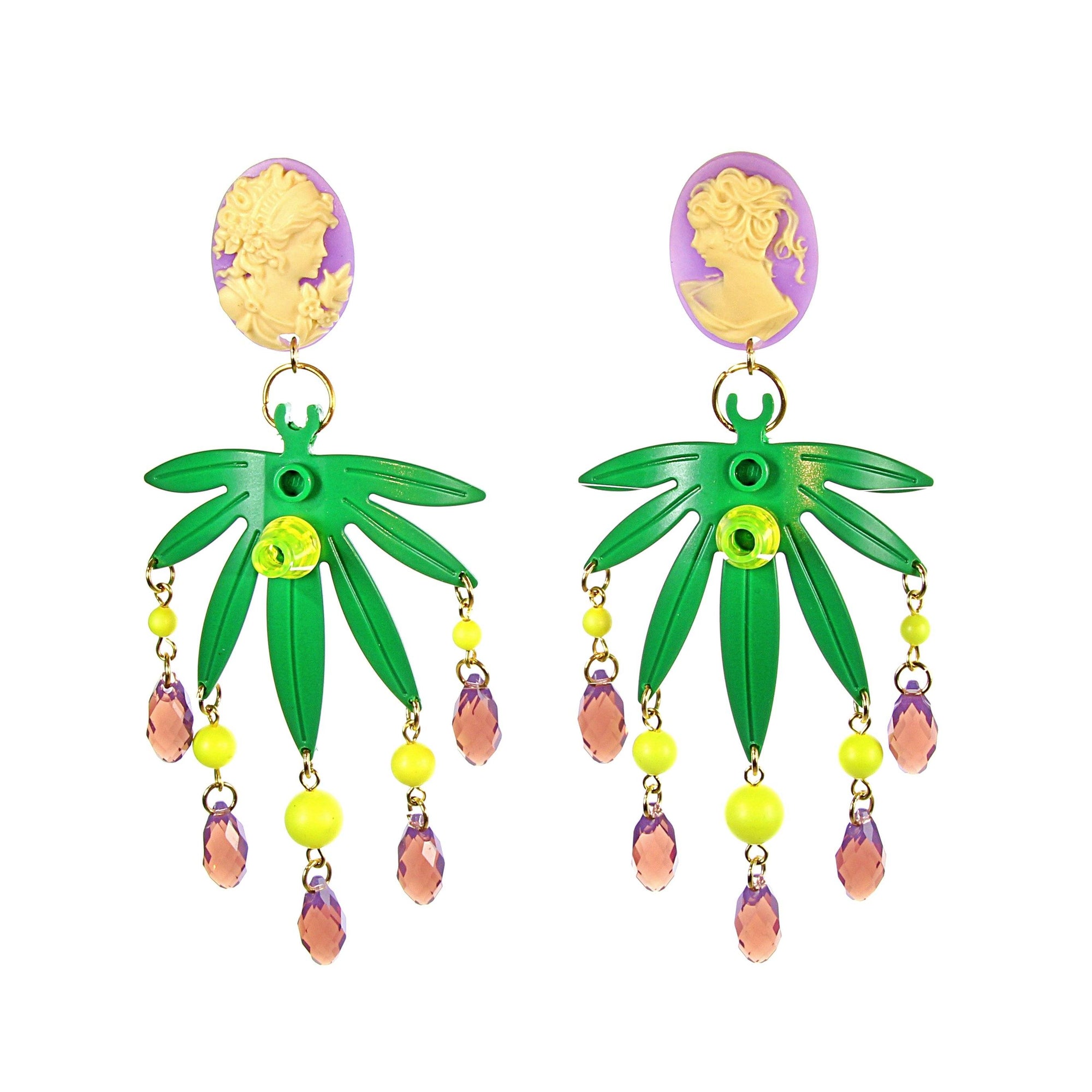 Palm Leaves Earrings Summer