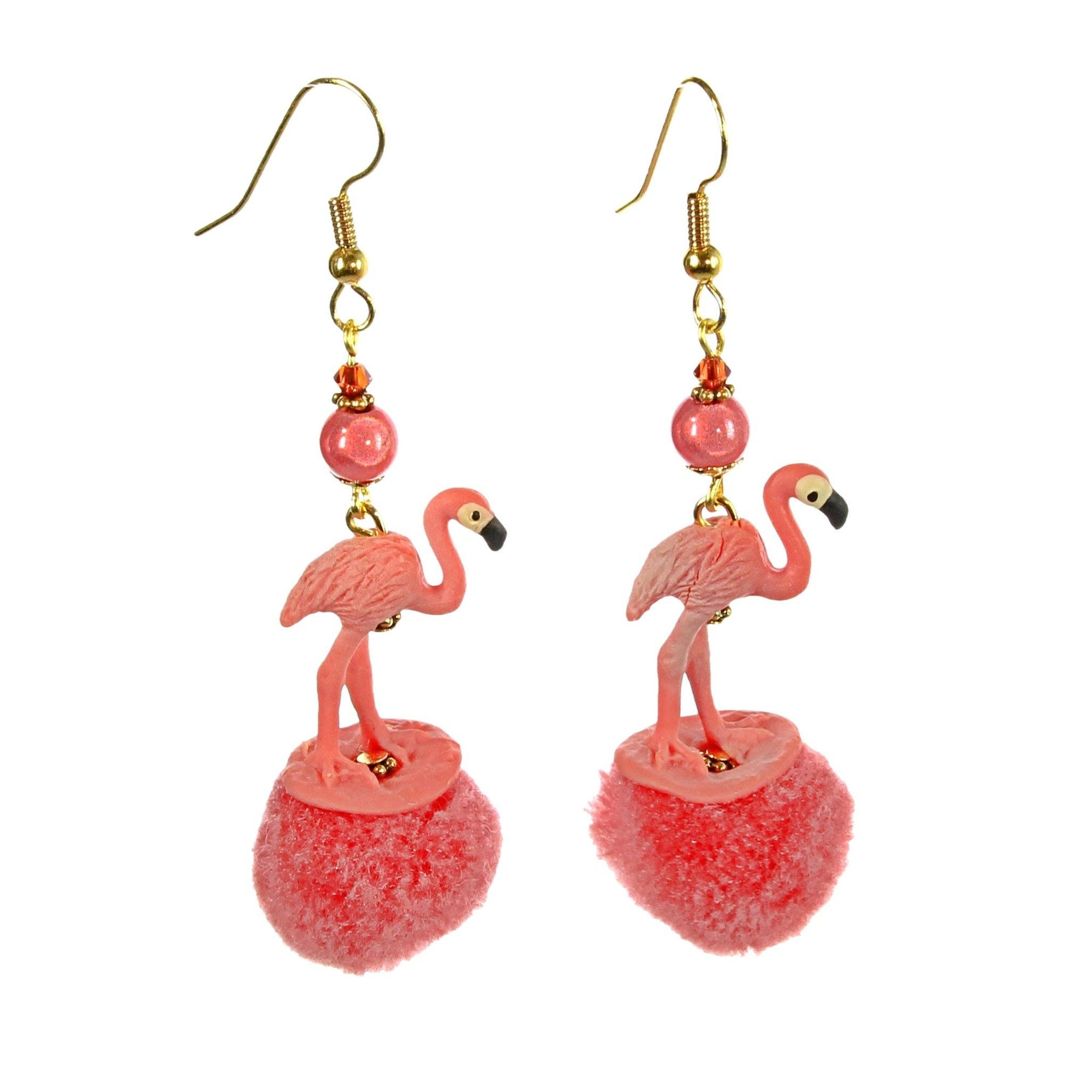 Flamingo earrings