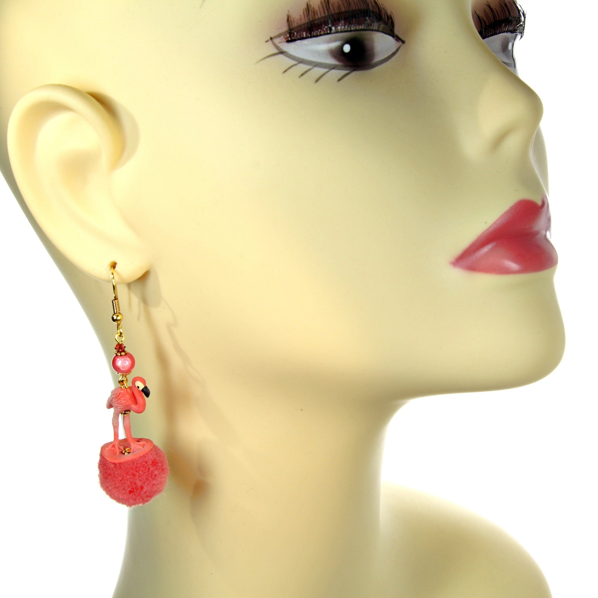 Flamingo earrings