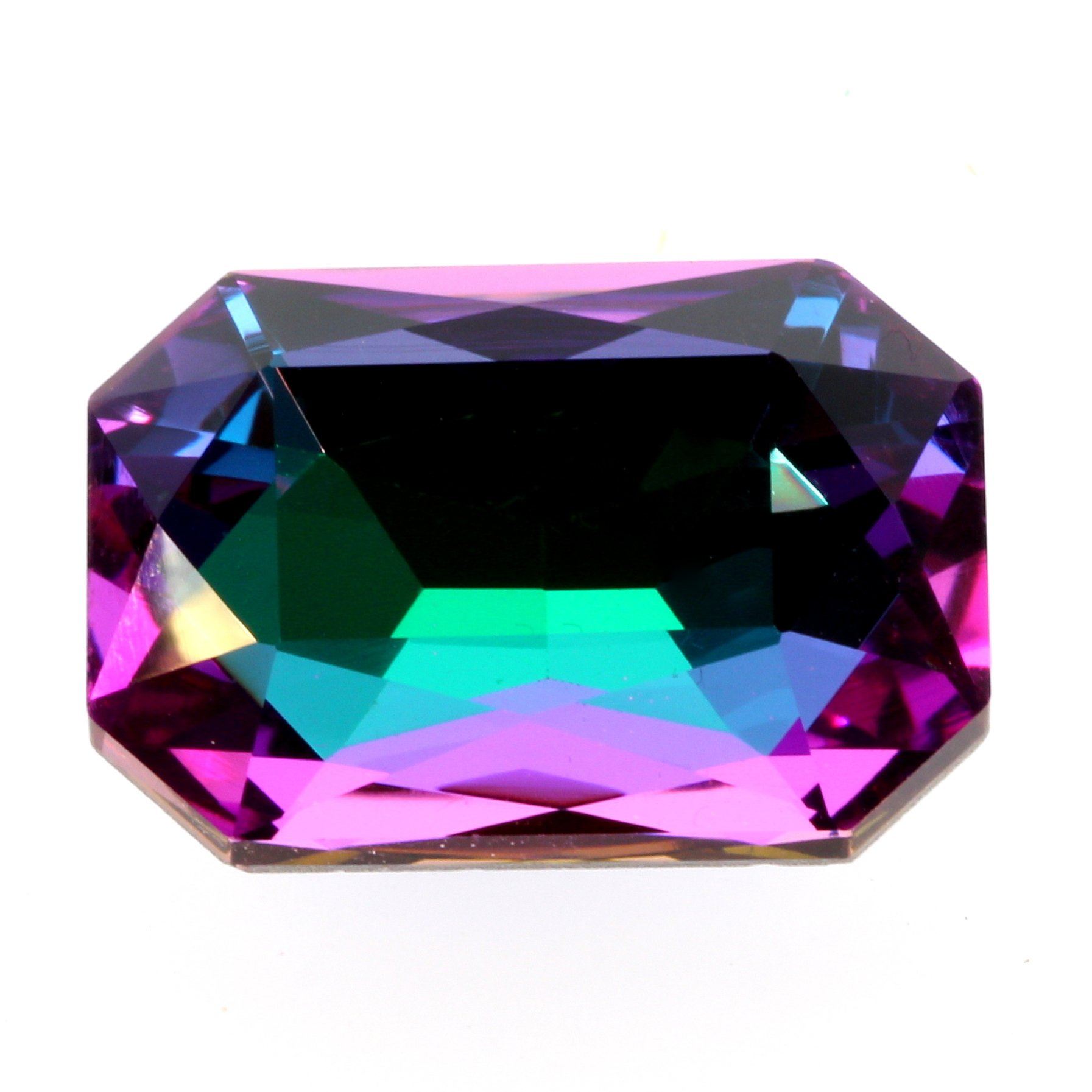 Ohrclip Strass Oval hoch