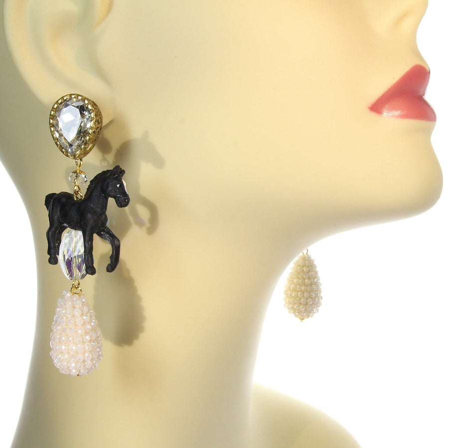 Fidi's Black Stallion Earrings