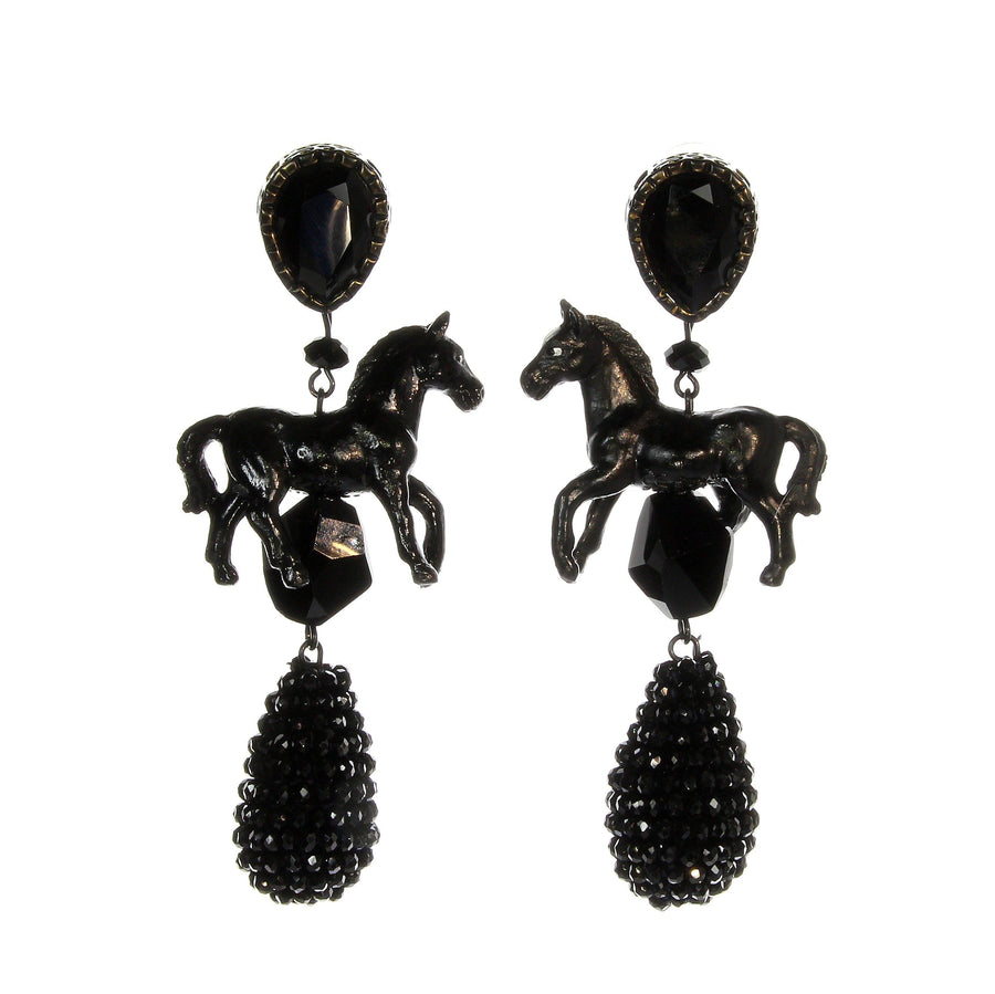 Fidi's Black Stallion Earrings
