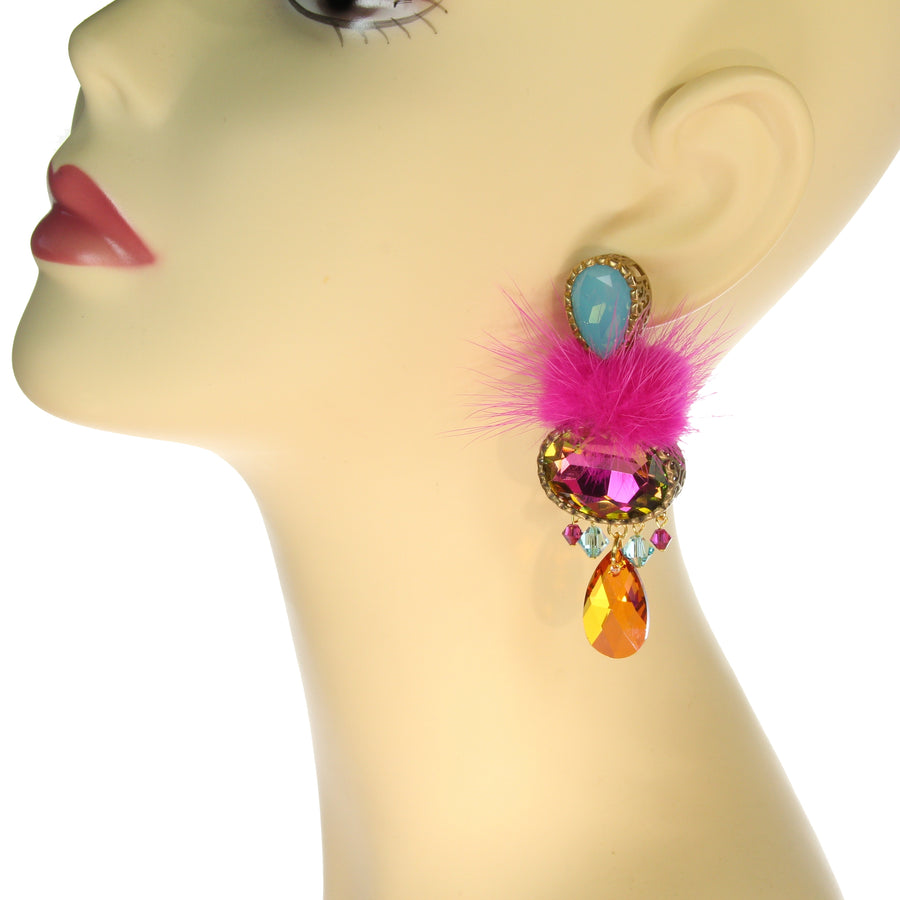 Puschelklunker earrings