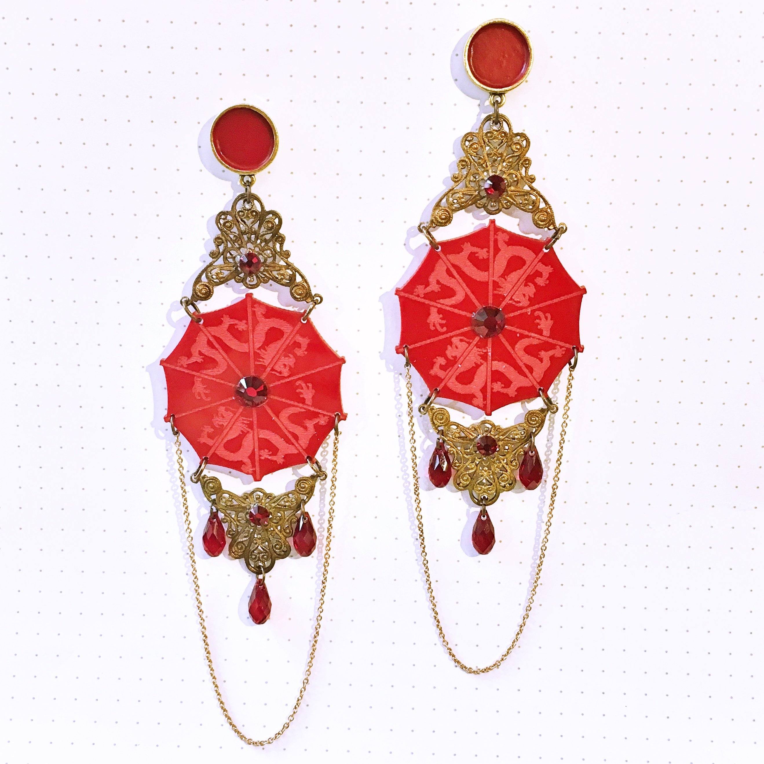 Wagasa vintage earrings