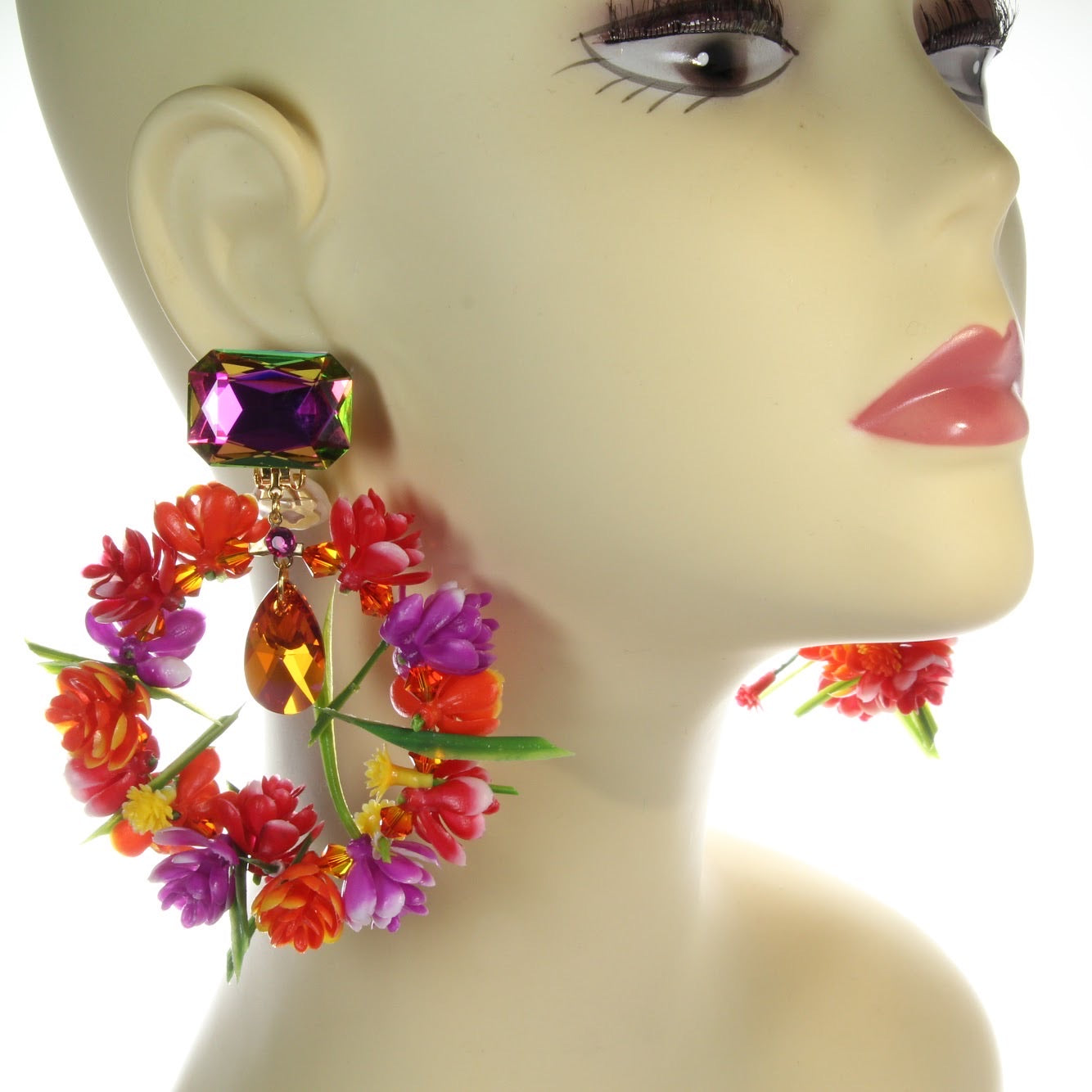 Flower hoop clips